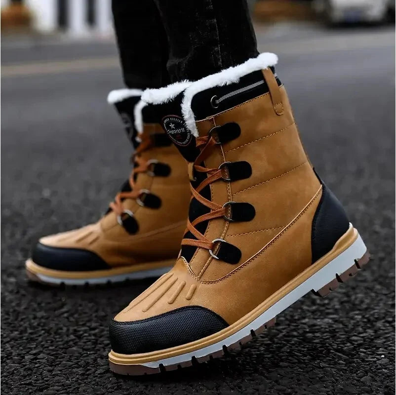 Winter Boots Faux Fur Lined Water-Repellent Non-Slip Soles