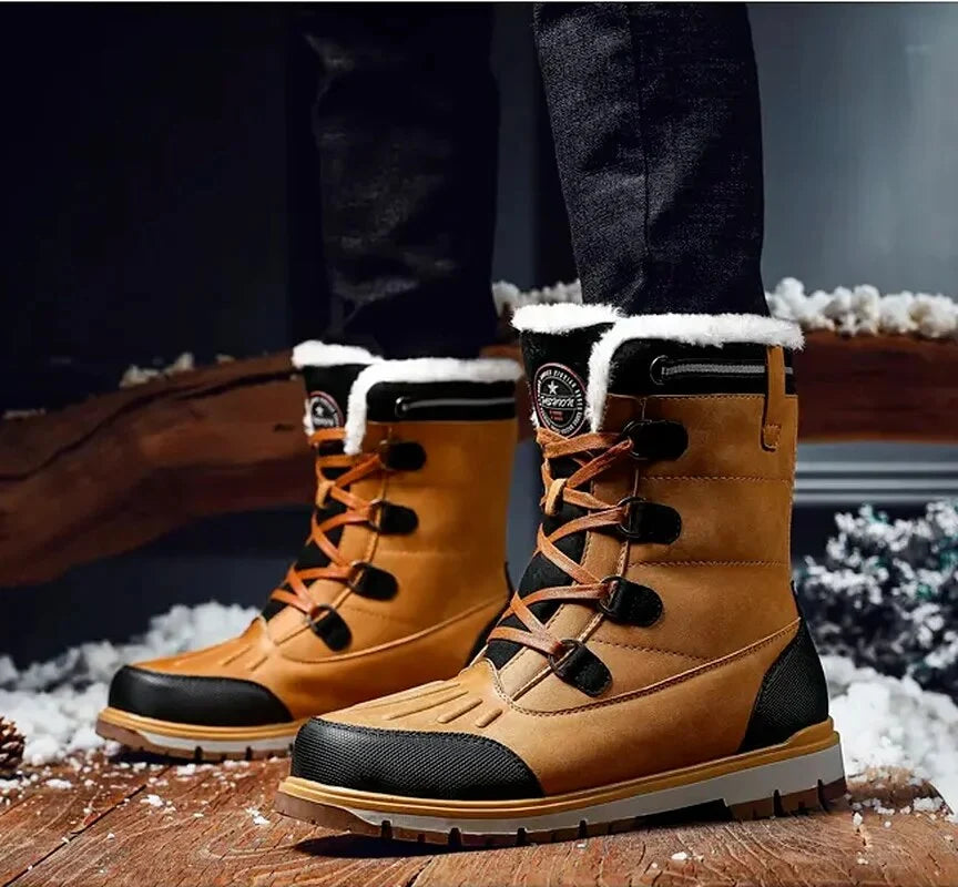 Winter Boots Faux Fur Lined Water-Repellent Non-Slip Soles