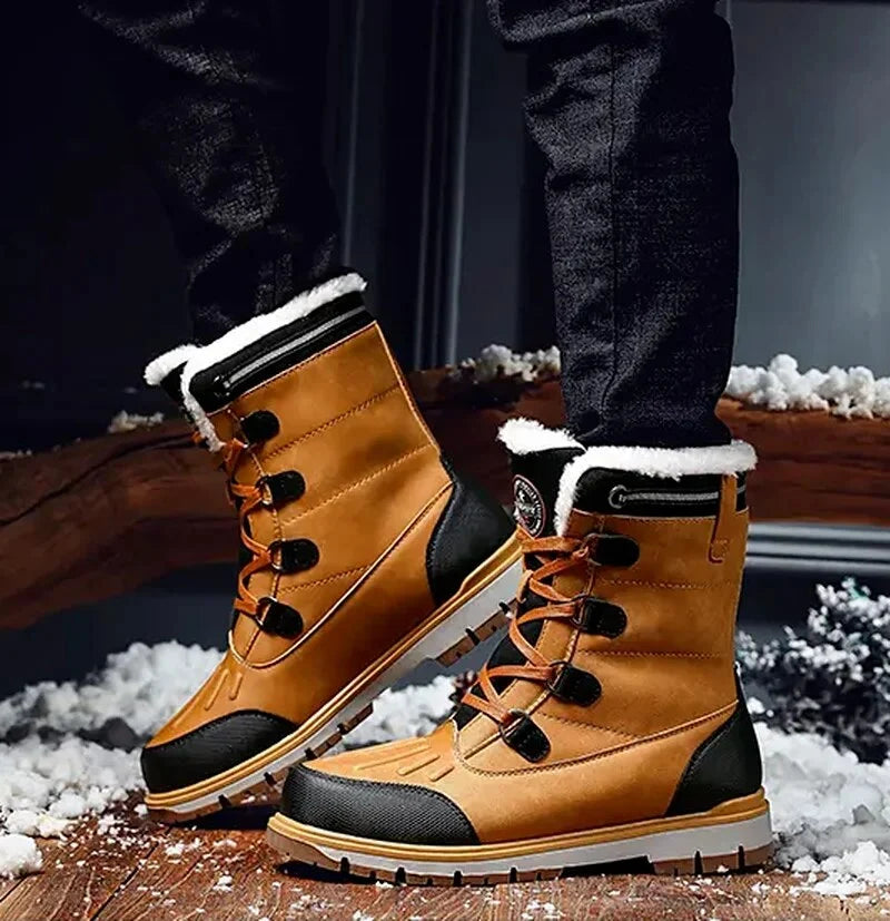 Winter Boots Faux Fur Lined Water-Repellent Non-Slip Soles