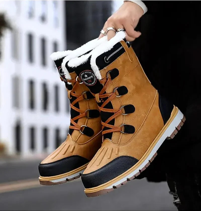 Winter Boots Faux Fur Lined Water-Repellent Non-Slip Soles