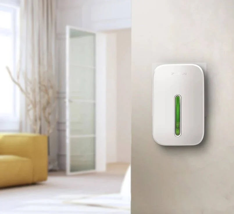 Wireless Doorbell Battery-Free Kinetic Button 394 Ft Range IP44 Weather-Resistant