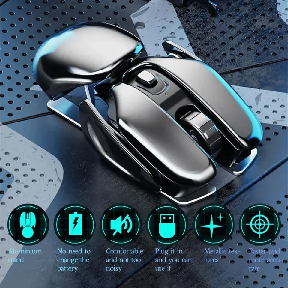 Wireless Mouse Rechargeable Quiet Clicks Adjustable DPI