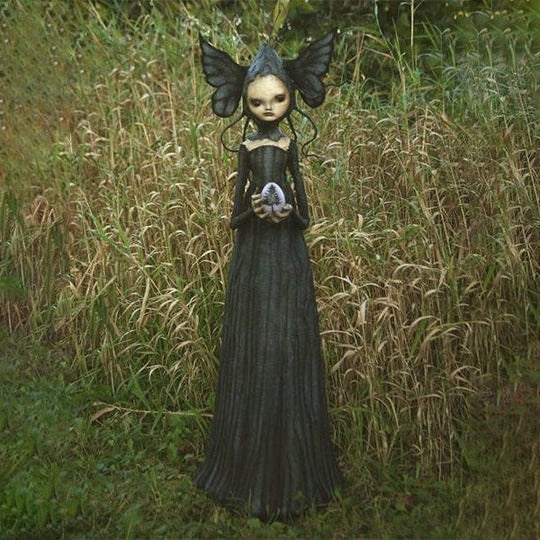 Witch Figurine Detailed Halloween Tabletop Décor