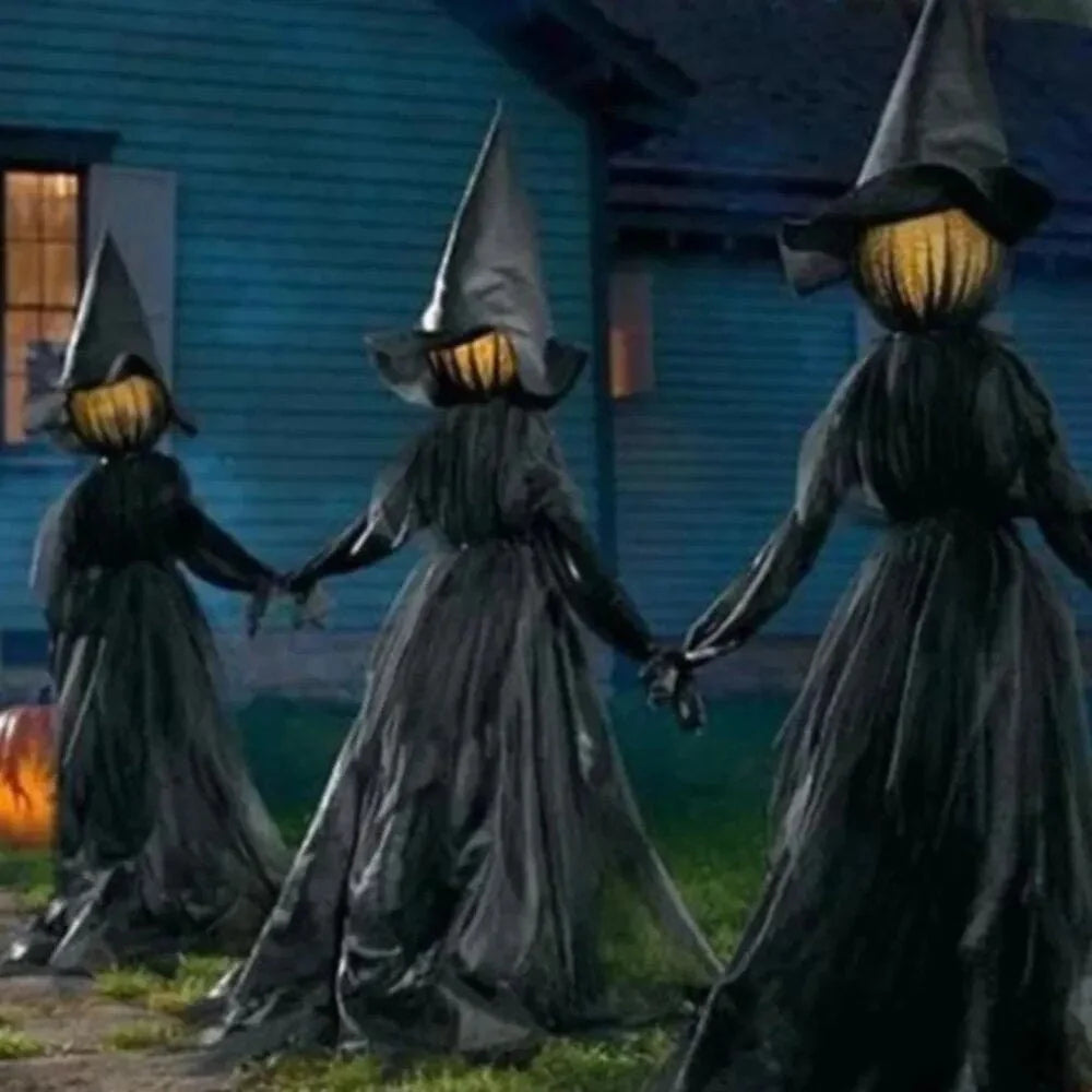 Witch Yard Decor Set of 3 LED Sound-Activated Lights