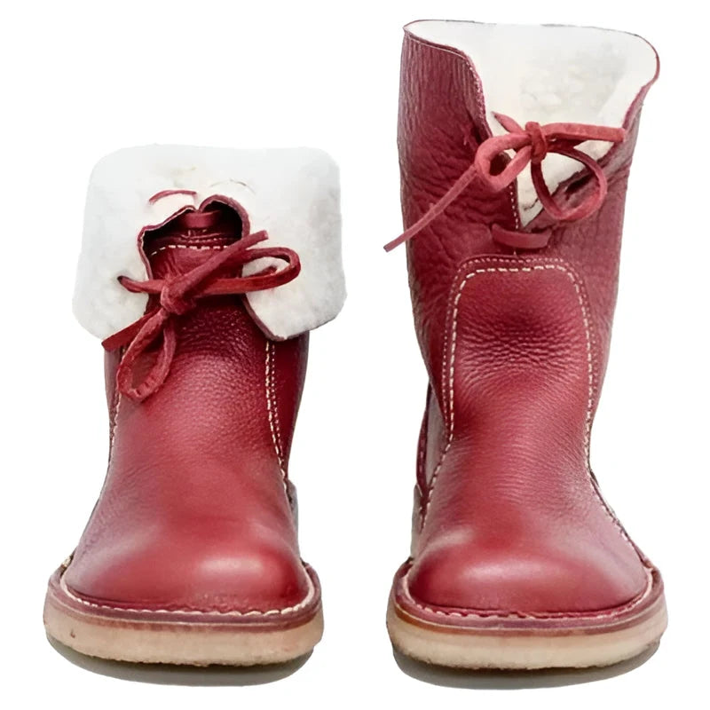 Women's Boots Full-Grain Leather Wool-Lined Waterproof