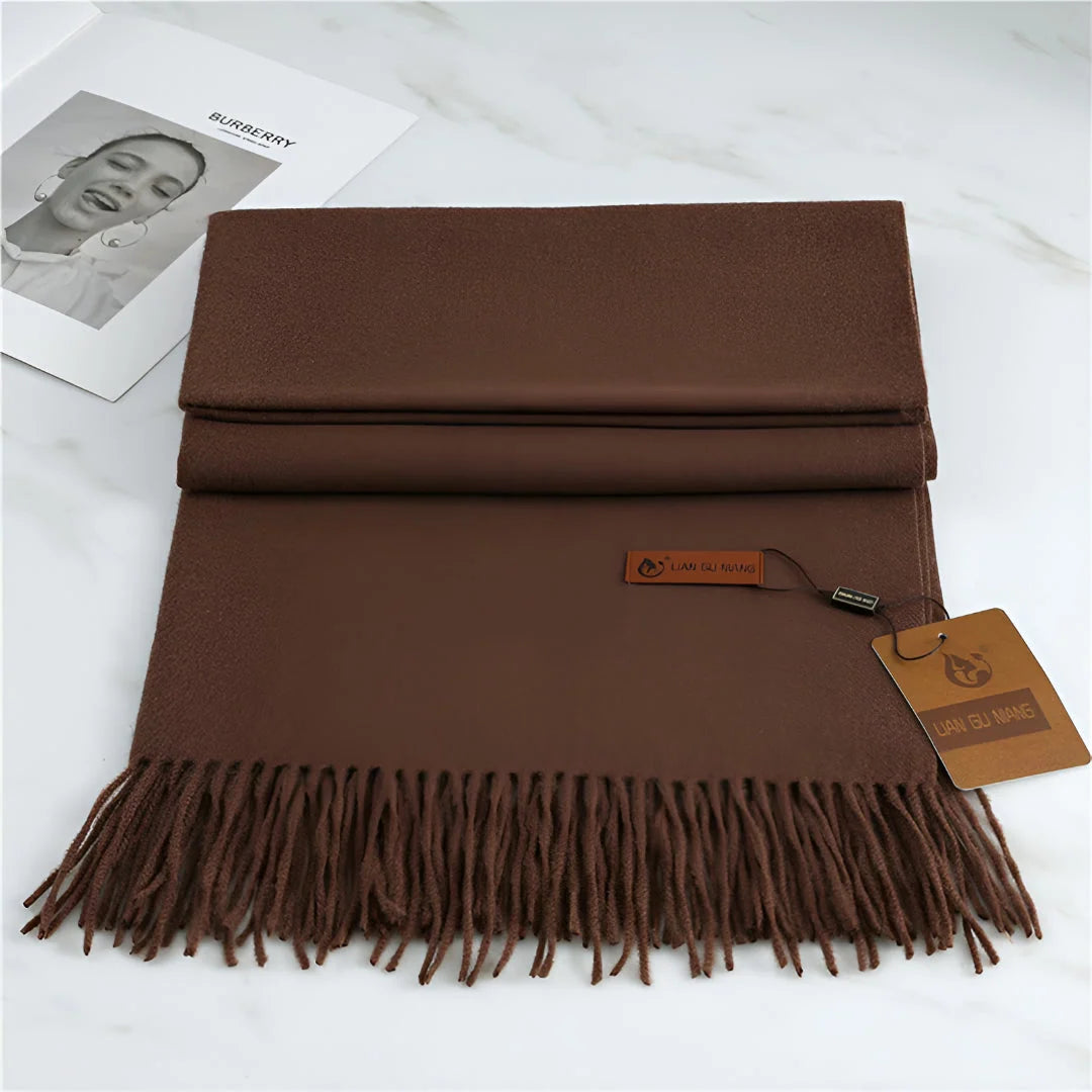 Women's Cashmere Scarf Soft Warmth Decorative Fringe