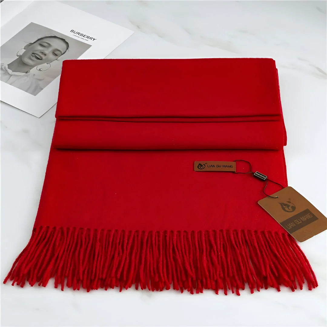 Women's Cashmere Scarf Soft Warmth Decorative Fringe