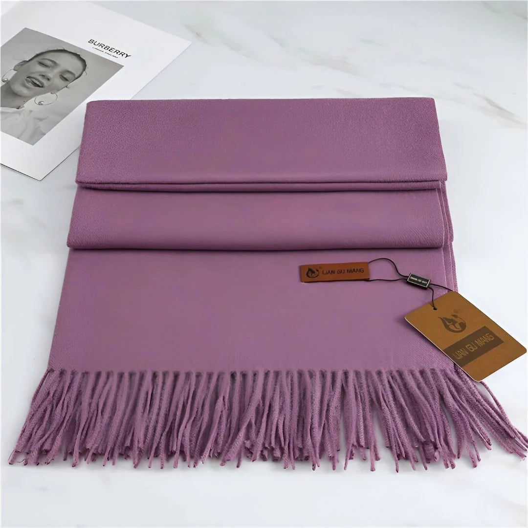Women's Cashmere Scarf Soft Warmth Decorative Fringe