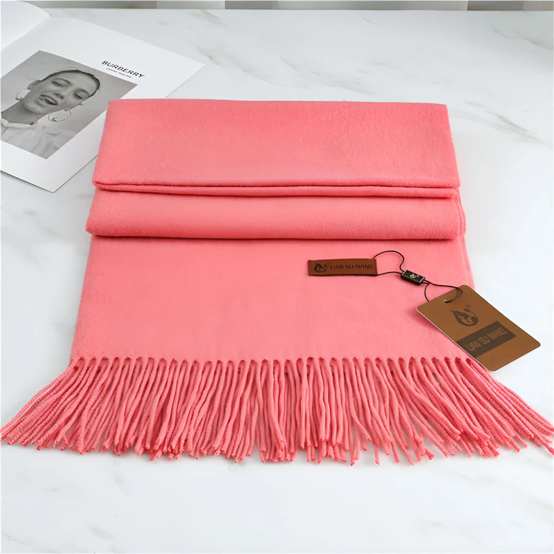 Women's Cashmere Scarf Soft Warmth Decorative Fringe