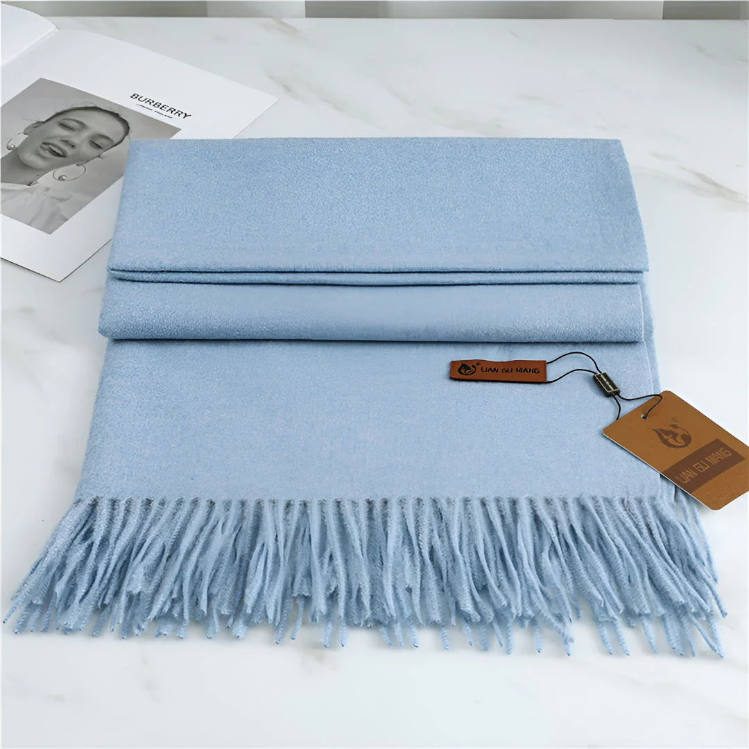 Women's Cashmere Scarf Soft Warmth Decorative Fringe