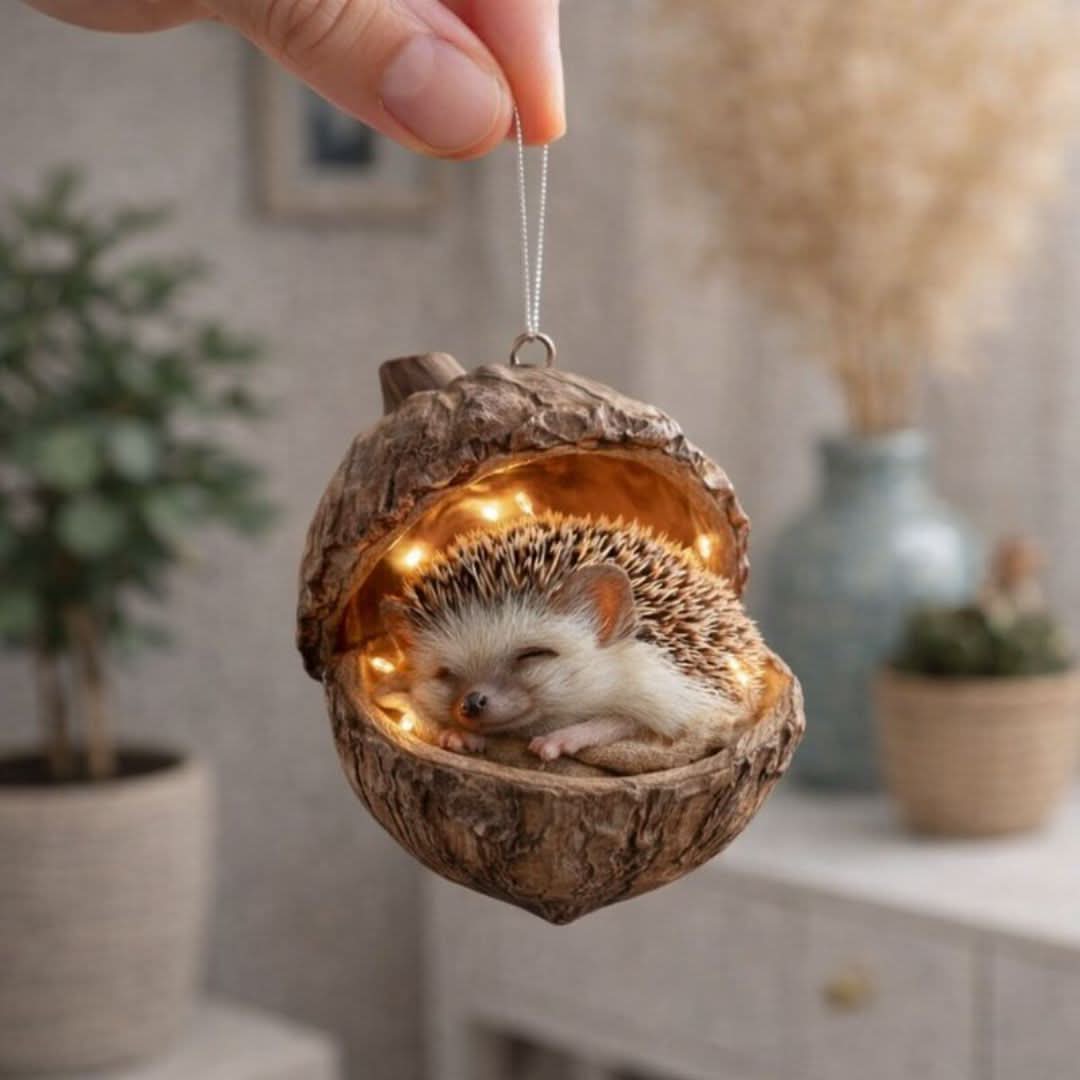 Woodland Animal Figurine Sleeping Design Indoor & Outdoor Decor