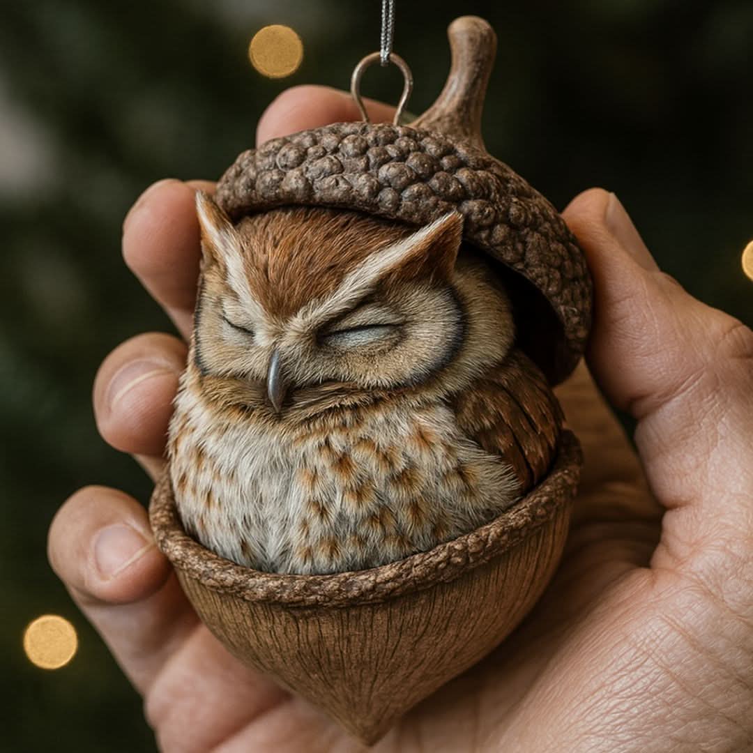 Woodland Animal Figurine Sleeping Design Indoor & Outdoor Decor
