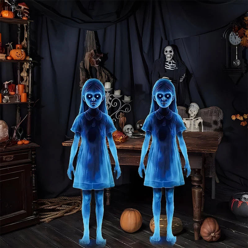Yard Decoration Halloween Ghost Girl Metal Weather-Resistant