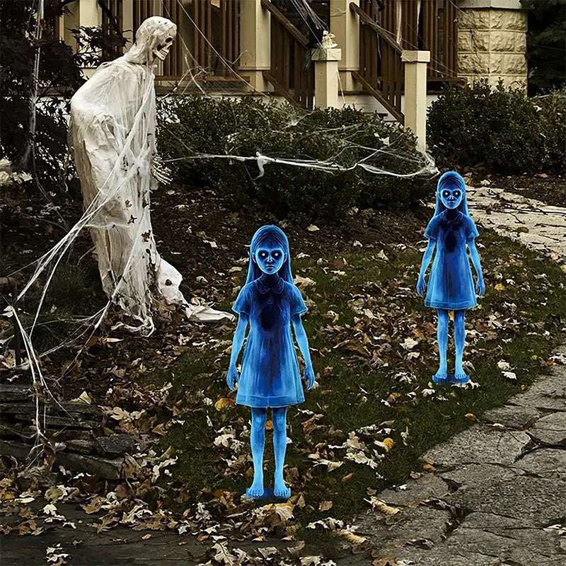Yard Decoration Halloween Ghost Girl Metal Weather-Resistant