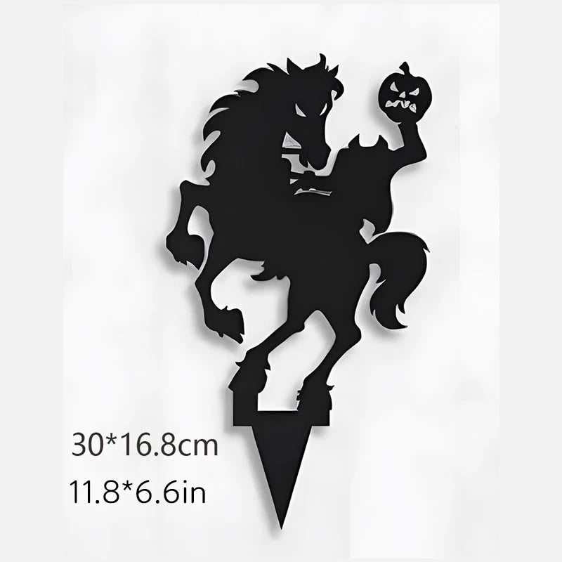 Yard Stake Solid Metal Shadow Projection