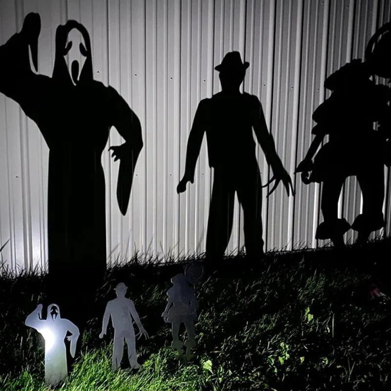 Yard Stake Solid Metal Shadow Projection