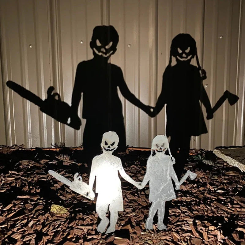 Yard Stake Solid Metal Shadow Projection