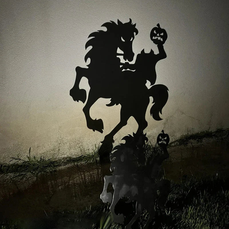 Yard Stake Solid Metal Shadow Projection