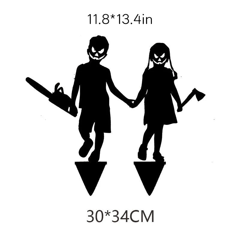 Yard Stake Solid Metal Shadow Projection