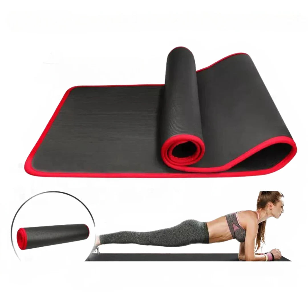 Yoga Mat 10mm Cushioned Non-Slip Surface