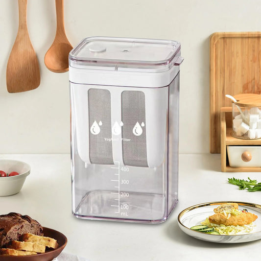 Yogurt Strainer Steel Mesh & Collection Container